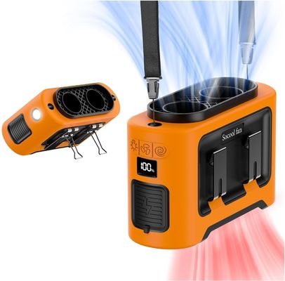 Socool Fan 14500mAh Clip Waist Fan Multifunction 1kg Orange Black Versatile Personal Fan Your Lightweight And Portable Cooling Solution