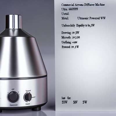 Commercial Aroma Diffuser Machine 5W Metal Ultrasonic Essential Oil