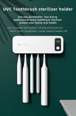 Home Battery UVC Light Sterilizer Smart Wall Mounted Toothbrush Sanitizer