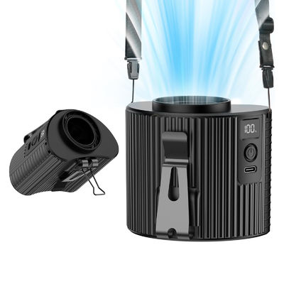 Socool Fan Mini Neck Outdoors Usb Led Waist Clip Fans Wearable Rechargeable 4000MAh