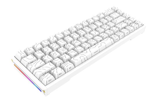 Full Size Magnetic Axis Keyboard with Wired Connectivity and OEM Keycap Profile for Enhanced Typing Experience