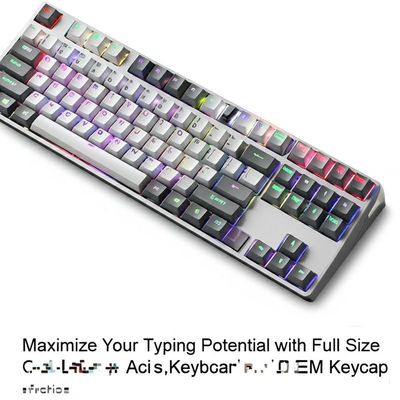 Full Size Magnetic Axis Keyboard with OEM Keycap Profile, RGB Backlighting, and Anti-Ghosting for Enhanced Typing and Gaming